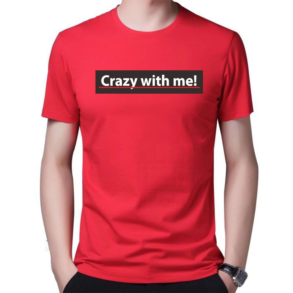 Bayar Di tempat/ BS/COD/BAJU KAOS TANGAN PENDEK WITH ME PRIA REALPICTURE