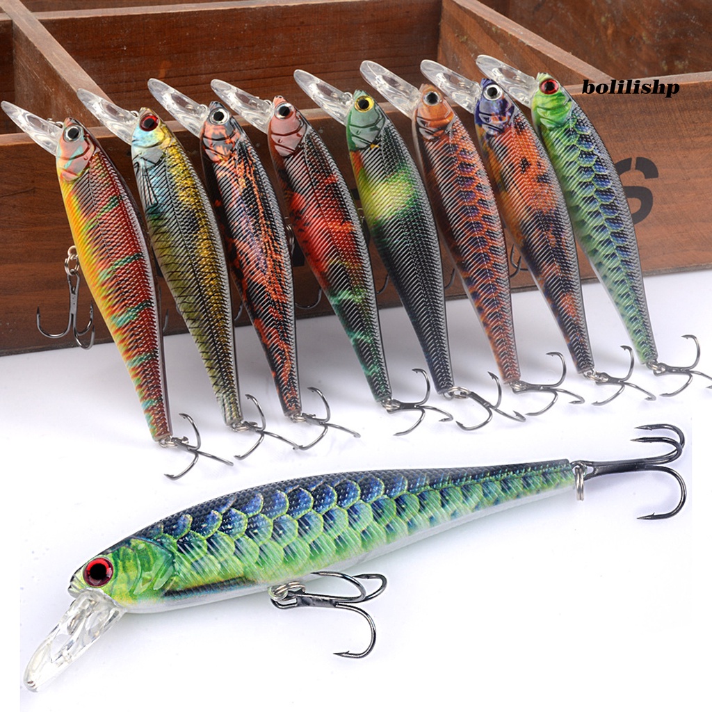 Bo-11.8 Cm/13.5g Ikan Kecil Umpan Tajam Kait Simulasi Wobbler Mengambang Bionic Universal Fishing Tackle Profesional Bass Laut Memancing Umpan Buatan Umpan Keras Perlengkapan Memancing