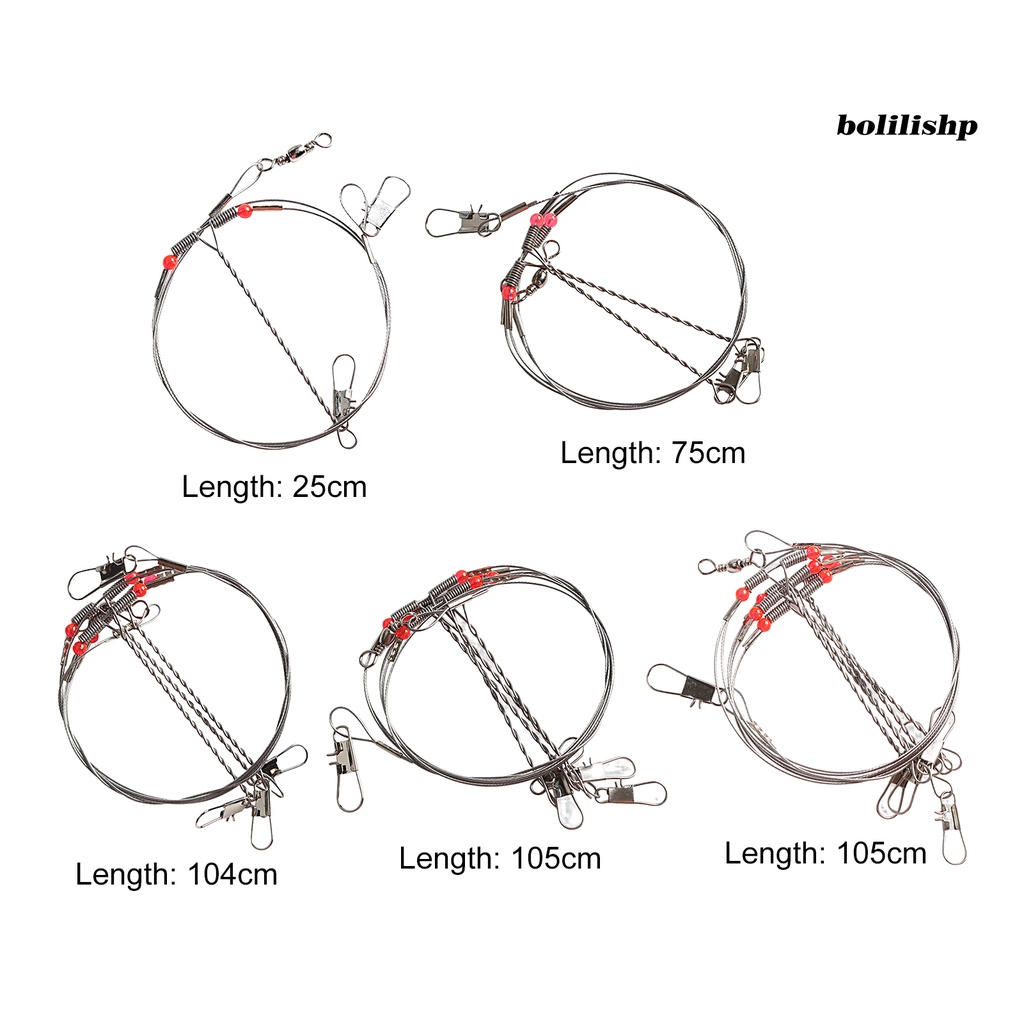 Bo-fishing Rig Non-Deformed Kuat Tarik Laut Memancing Stainless Steel Fishing Tackle Aksesoris Wire Trace Leader Rig Untuk Outdoor