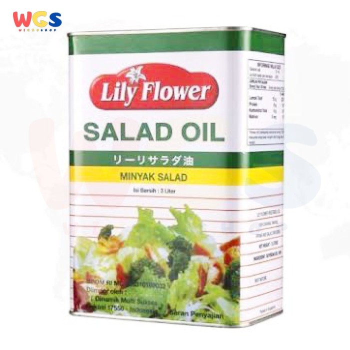 Lily Flower Salad Oil for Salad Vegetable Oil 3 ltr