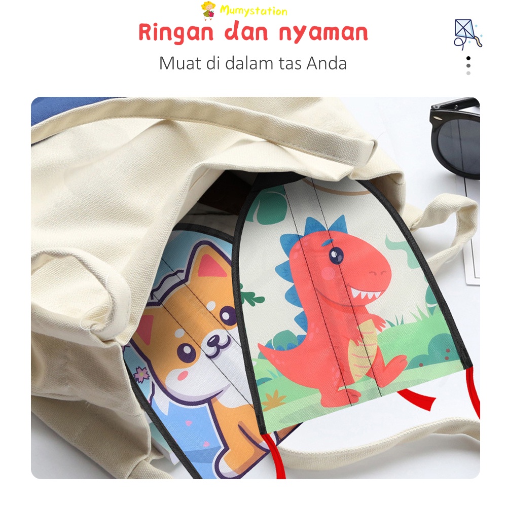 Mumystation   Catapult Kite Anak-anak /Mainan layang layang /Karakter mini yang lucu Pelontar layang-layang portabel Outdoor Games Mainan