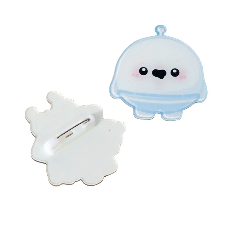 Kartun Kartun Kartun Bros Akrilik Lencana ins Gaya Lucu Perhiasan Tas Sekolah Liontin Pesta Bros