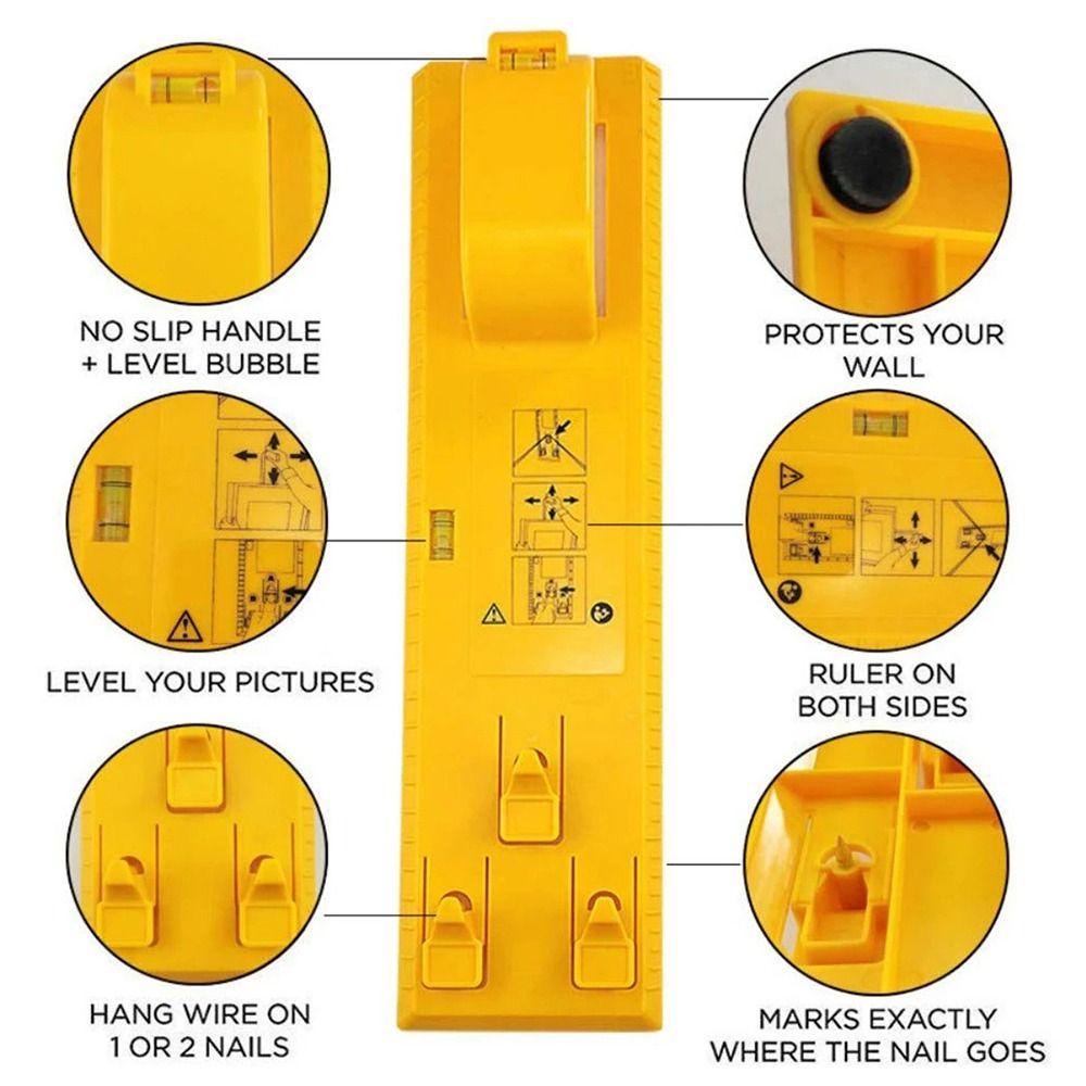 POPULAR Populer Bingkai Foto Tingkat Penggaris Multifungsi Dinding Penanda Foto Gantung Gambar Tools Picture Hanging Kit