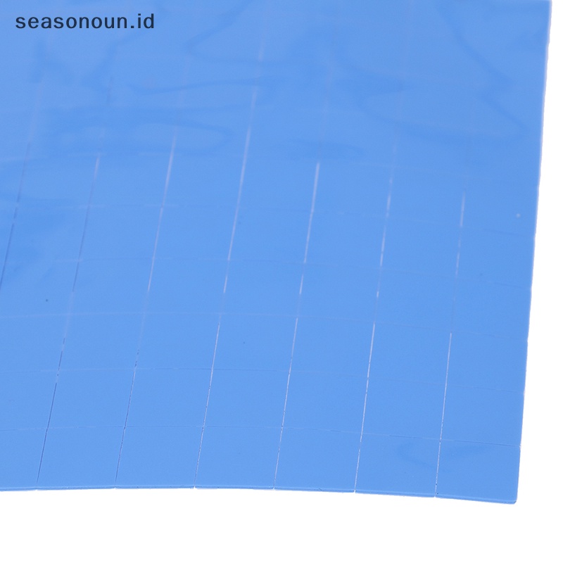 Seasonoun 100Pcs 10 * 10 * 0.5mm Thermal Pad GPU CPU Heatsink Pendingin Pad Silikon Konduktif.