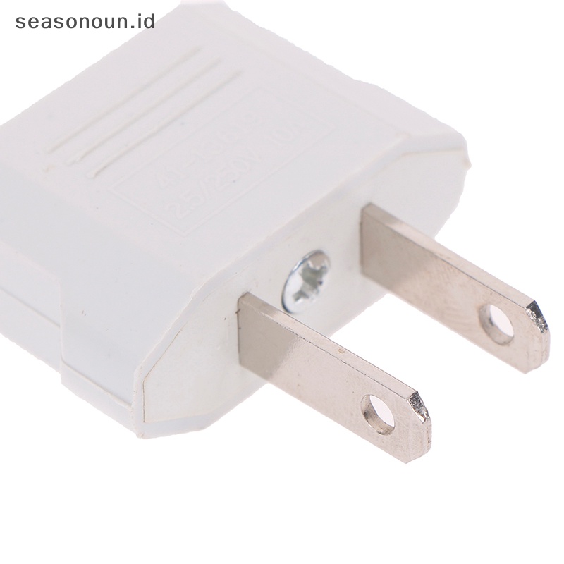 Seasonoun 4Pcs Konverter Adaptor charger travel plug us to eu usa plug us to us