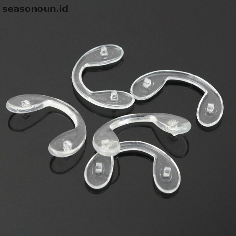 Seasonoun 2/5PCS Comfy Silicone Eyeglasses Pads Nose Pads Brace Penyangga Kacamata.