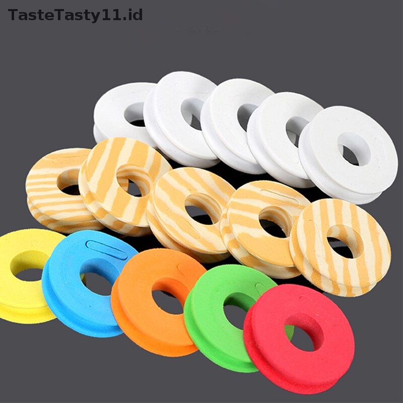 Tastetasty 100Pcs EVA Foam Spools Papan Lilitan Pancing Garis Pengait Pancing Tackle Foam.