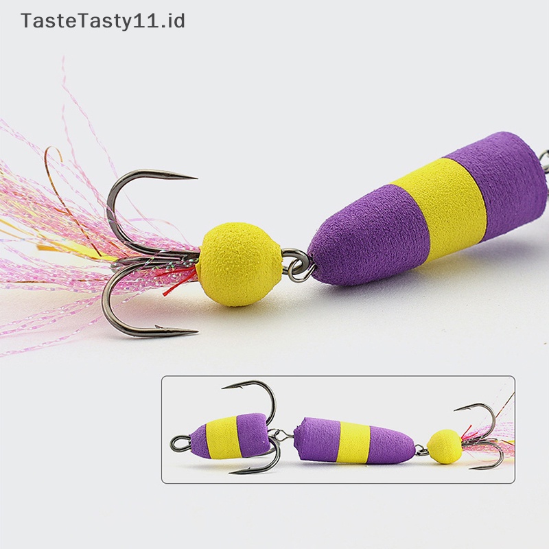 Tastetasty Bass Lure Soft Fishing Bass Lure Density Foam Umpan Renang 5g Dengan 2kait Treble2 /0# 2# .