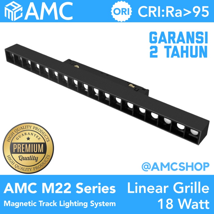 AMC M22 Magnetic Track Lighting System Linear LED Grille Light CRI 95+