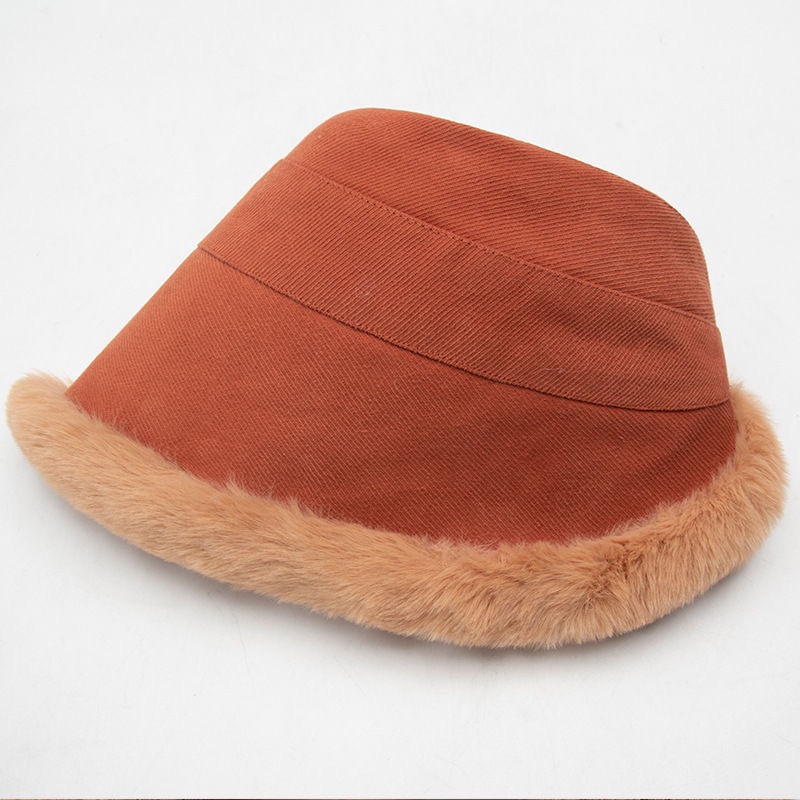 JEJU BUCKET HAT THERMAL WOOL IMPORT WINTER AUTUMN TOPI WANITA MUSIM DINGIN