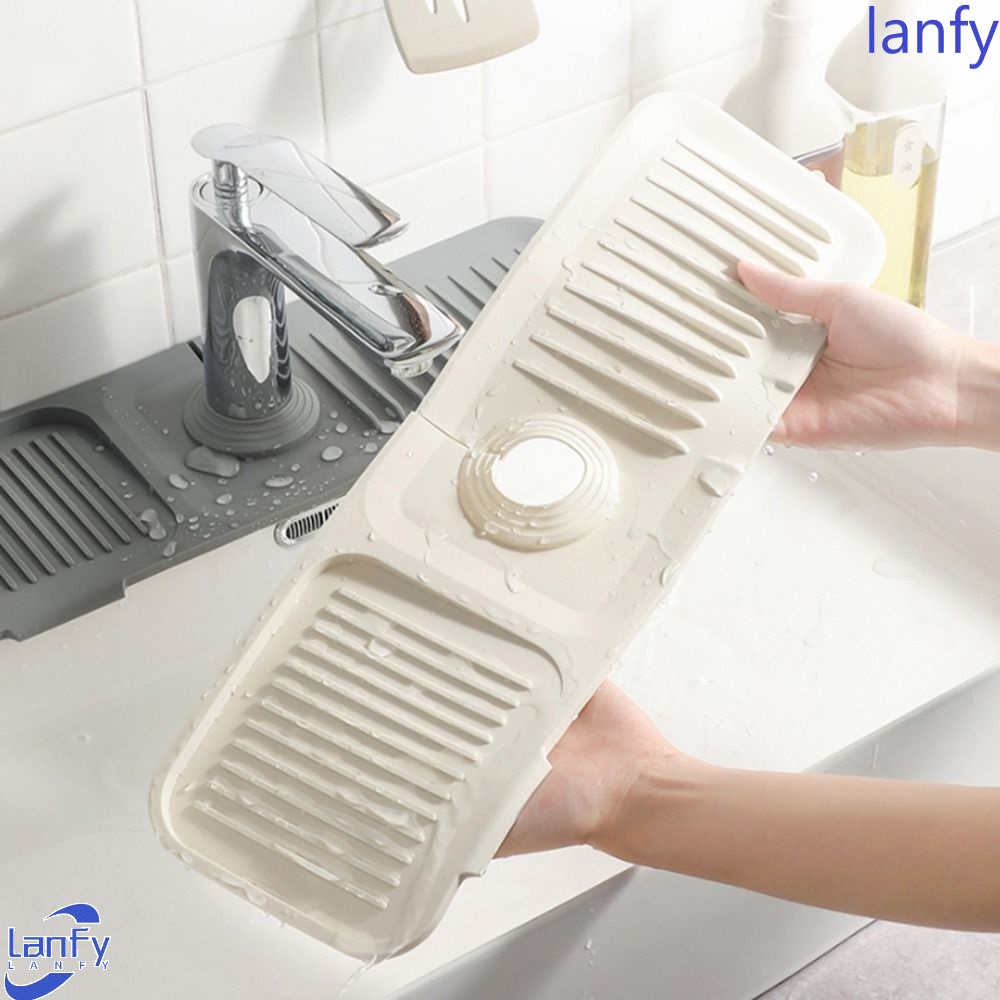 Lanfy Keset Keran Lembut Tebal Splash Pelindung Meja Anti Jamur Non Slip Draining Pad