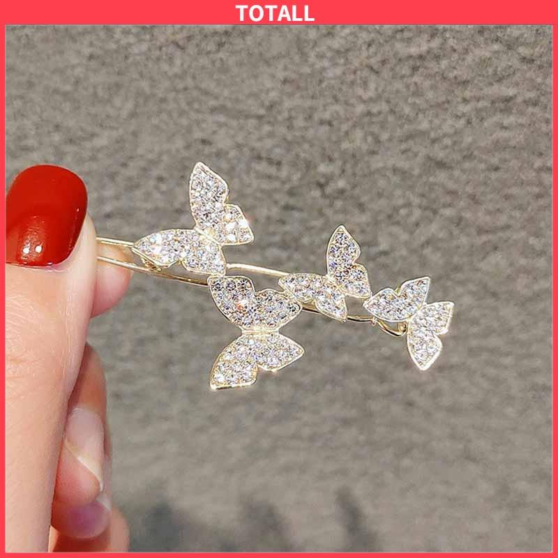 COD Jepit Rambut Butterfly Hairpin Elegance Shining Untuk Korea Fashion-Totall