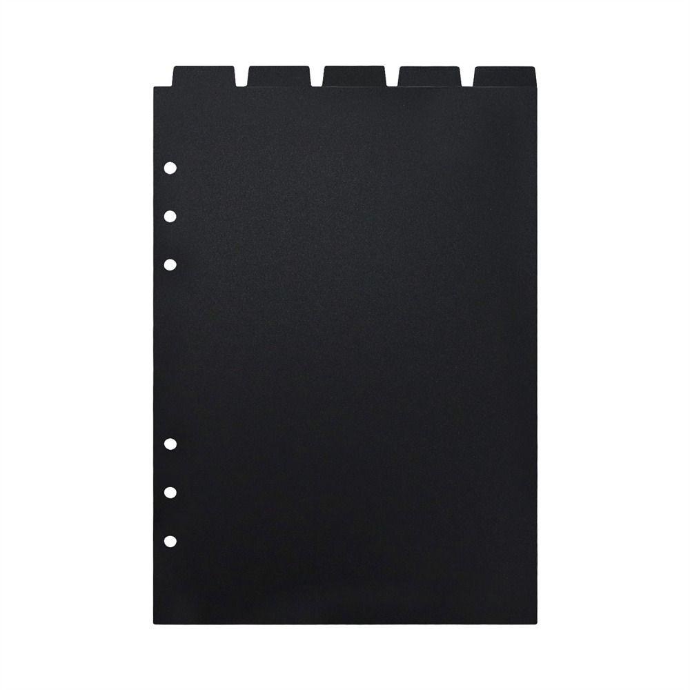 【 ELEGANT 】 Index Divider Cute Alat Tulis Pembatas Halaman Planner A5 A6 A7 Hitam Binder Index Separator