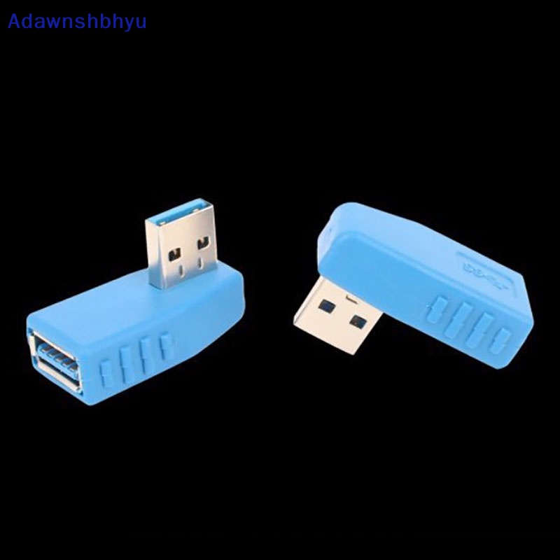 Adhyu Konektor Adapter USB 3.0 A male to female 90derajat Sudut Ekstensi Extender ID