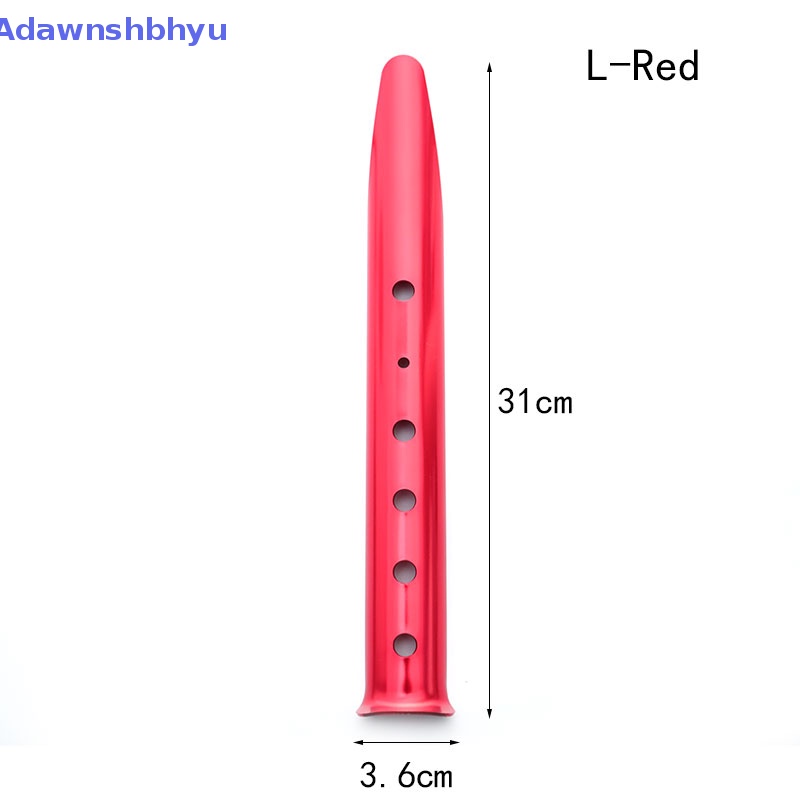Adhyu 23/31cm Aluminium U-Shaped Tent Nail Stakes Snow Peg Sand Peg Untuk Outdoor ID