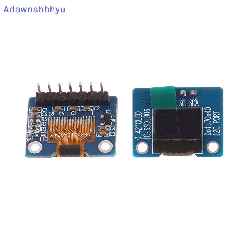 Adhyu 0.42 &quot;0.42 Inch Putih OLED Display LCD Modul 72X40 Layar Serial Warna Putih I2C IIC/SPI Interface SSD1306 72 * 40 ID