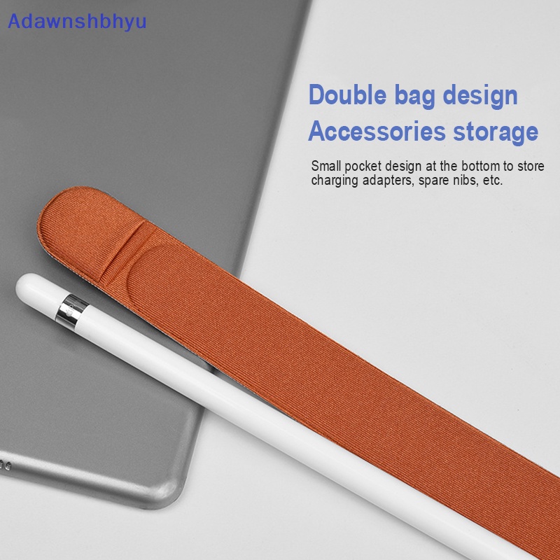 Adhyu Tempat Pensil Untuk Apple Pencil2 1stik Holder for iPad Pencil Cover Perekat Tablet Touch Pen Pouch Bags Sleeve Case Bag Holder ID