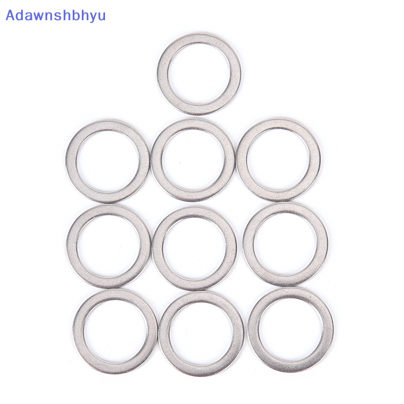 Adhyu 10Pcs Pedal Sepeda Spacer Engkol Bersepeda Sepeda Stainless Steel Ring Washers ID