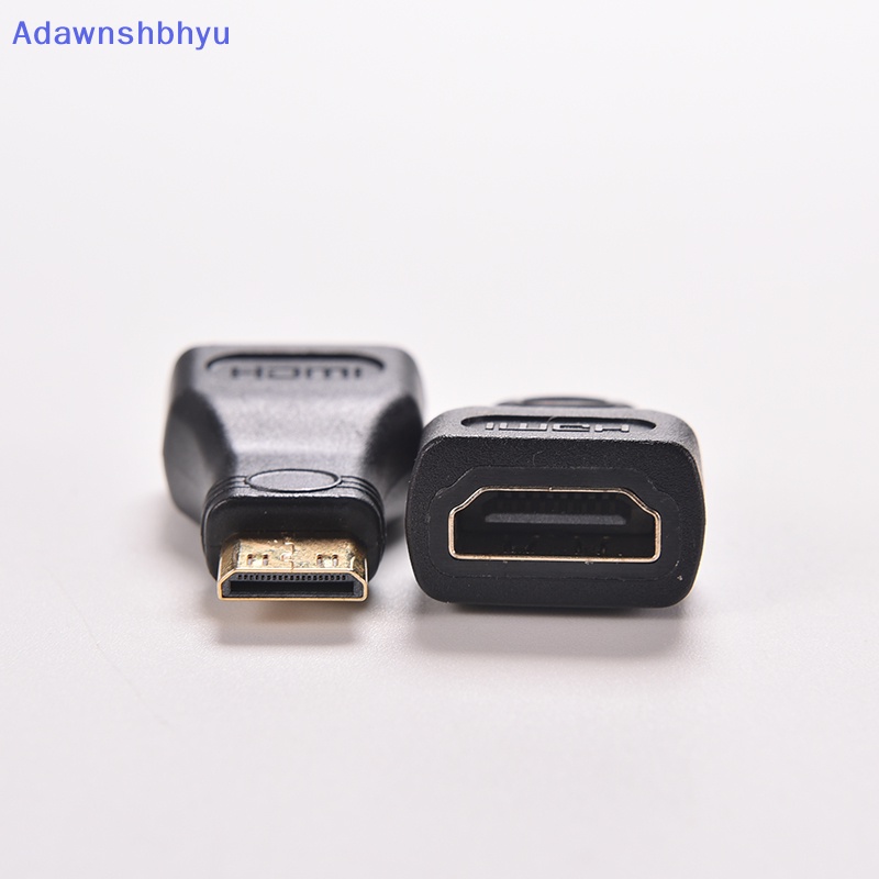 Adhyu 1PC Untuk HDTV Mini HDMI Tipe C Male to HDMI Type A Female Adapter Konektor ID