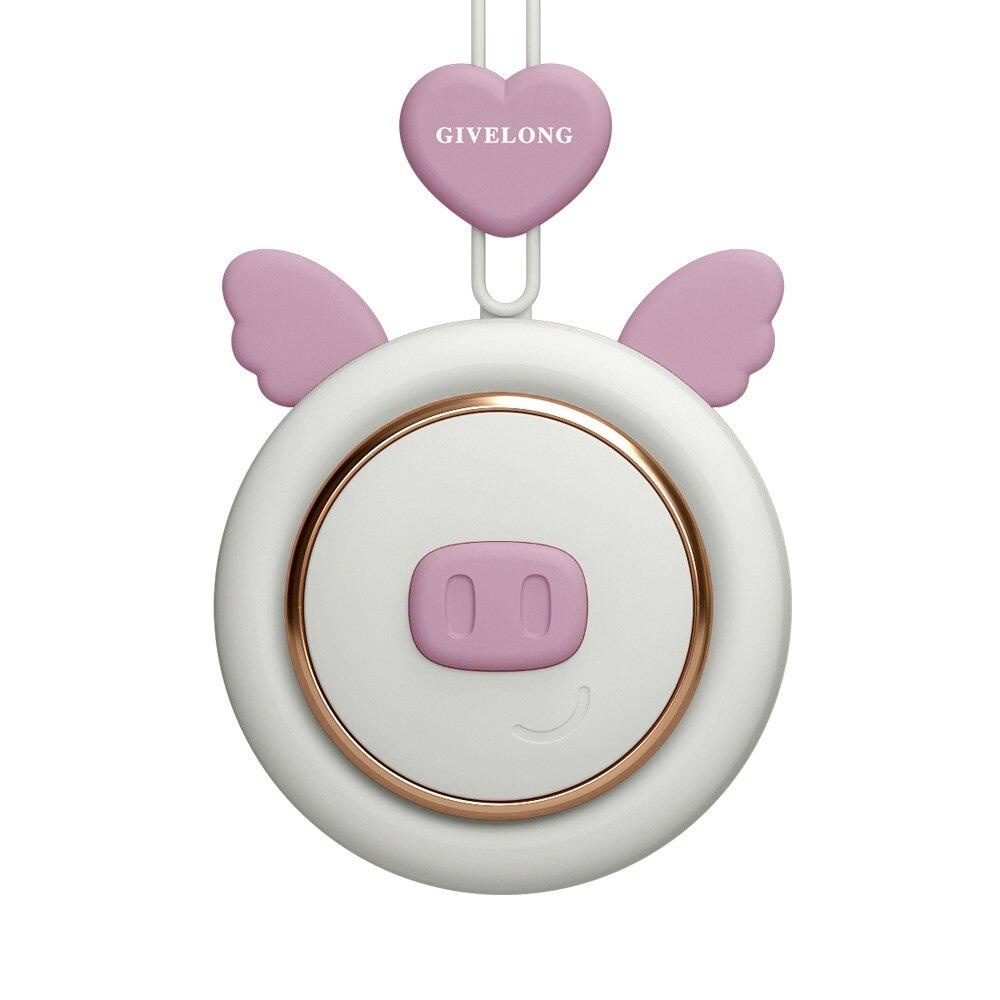 Kipas Angin Kalung Portable Bladeless Fan Neck Model Cute Pig - Mix Color