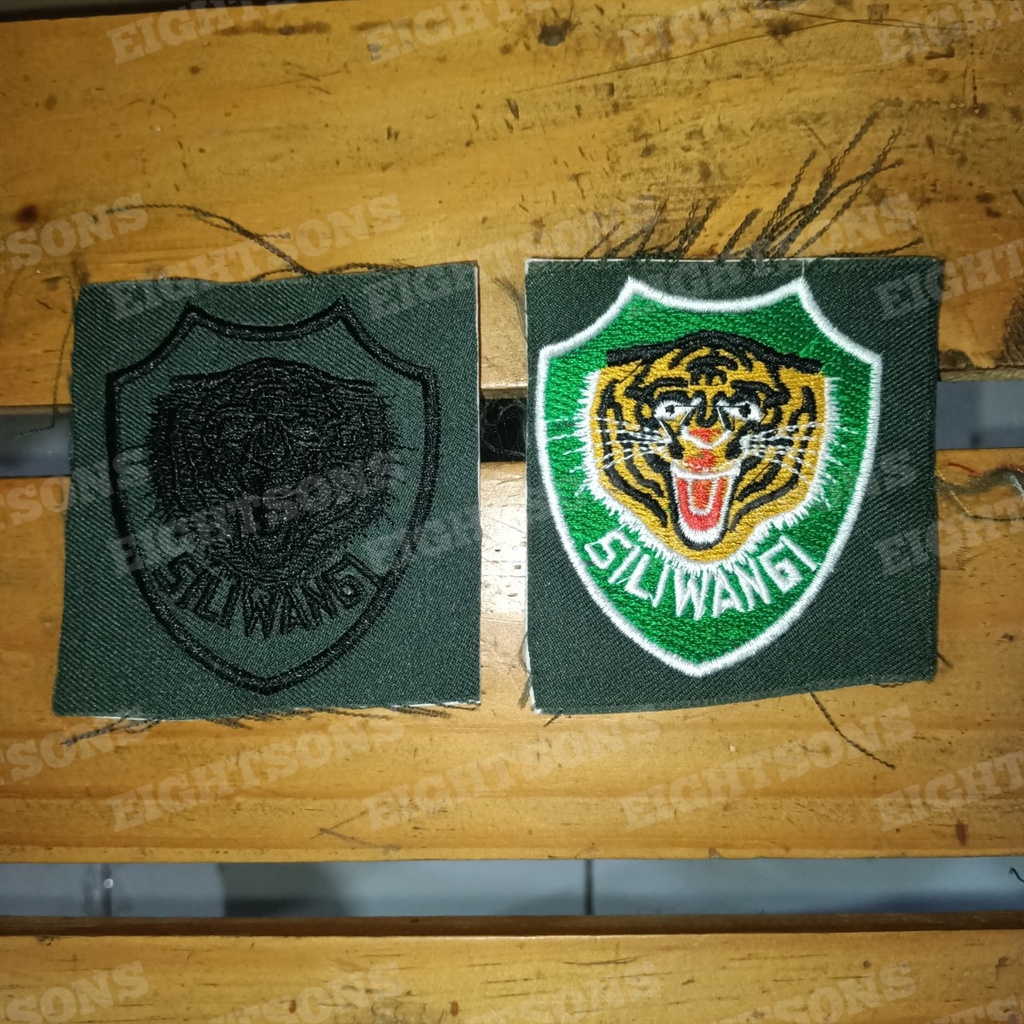 Bordir Bed Badge Lambang PDL PDH Kodam Siliwangi Tentara TNI AD