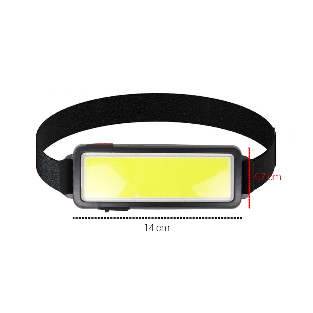 Senter Kepala USB Rechargeable Headlamp COB 800 Lumens TM G14