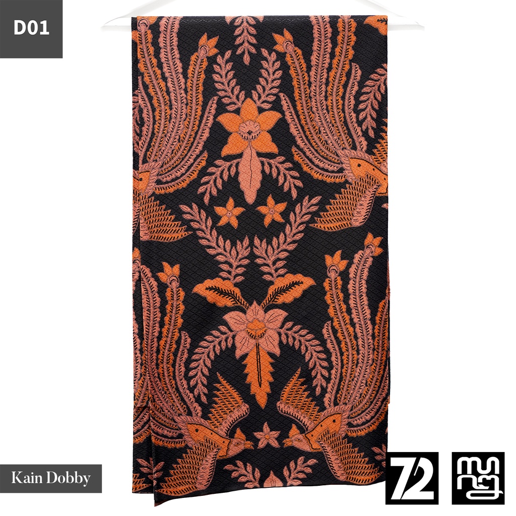 BAHAN BATIK PREMIUM Dobby Dobi Dobbi Dolbi Motif Burung Warna Hitam Merah 723658 Cap 72 Jarik Jarit Samping Kebat Panjang Batik Dobby Modern Premium Bahan Seragam Batik Pernikahan Kantor Keluarga Murah Kamen Jadi Batik Bali Lembaran