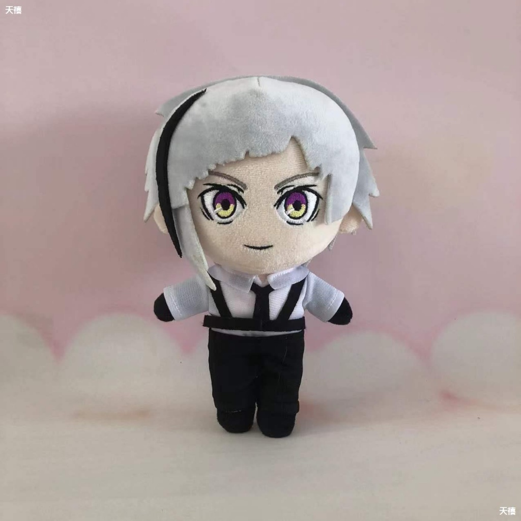 20cm Anime Bungo Stray Dogs Edogawa Rampo Boneka Plush Dazai Osamu Nakahara Chuuya Nakajima Atsushi Boneka Plushie Mainan Boneka