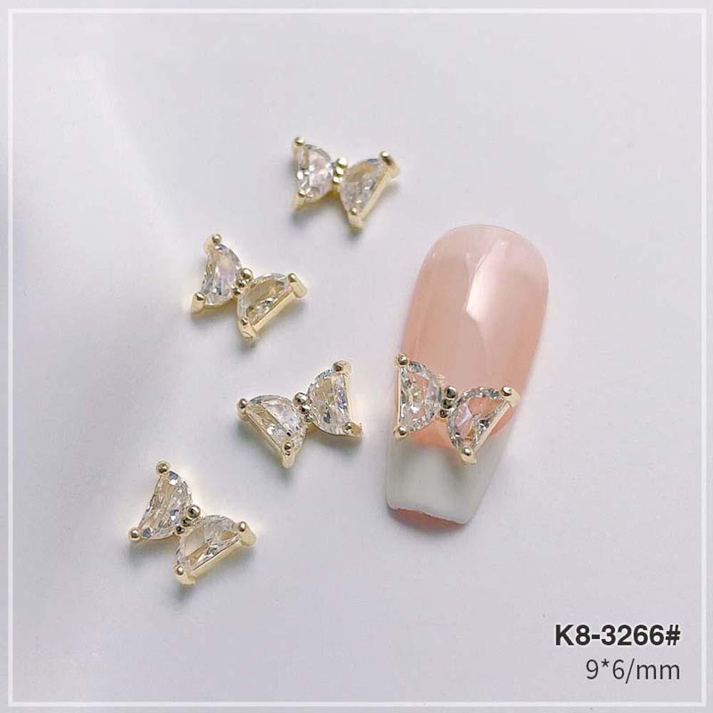 Needway Dekorasi Nail Art Zirkon Logam Kupu-Kupu DIY Perhiasan Kuku Manikur Aksesoris 3D Nail Art Dirlls