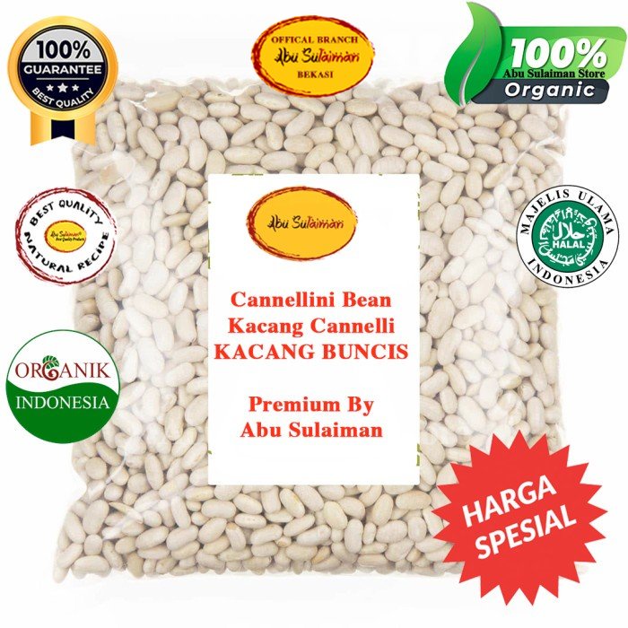 

Cannellini 500 gr / Canellini White Bean / Kacang Buncis / Kacang Cannellini 500 gr