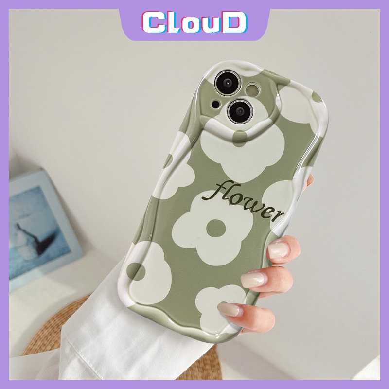 Casing Bunga Segar Untuk Redmi 9A 9T 10A 9 10C A2 A1 10 9C NFC Redmi Note9 8 10 10S 11s 11 10Pro Max POCO M3 Terpesona Daisy Floral 3D Wavy Curved Edge Glossy Tpu Soft Cover