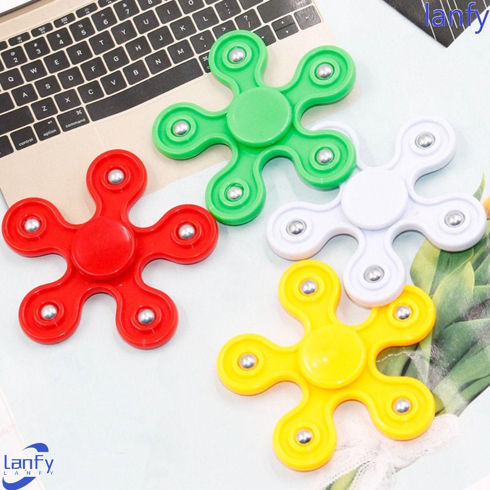 Lanfy Fingertip Gyroscope Menarik 5pcs Rotating Toys Aviation Gyroscope Mainan Untuk Spinner Tangan Gadis