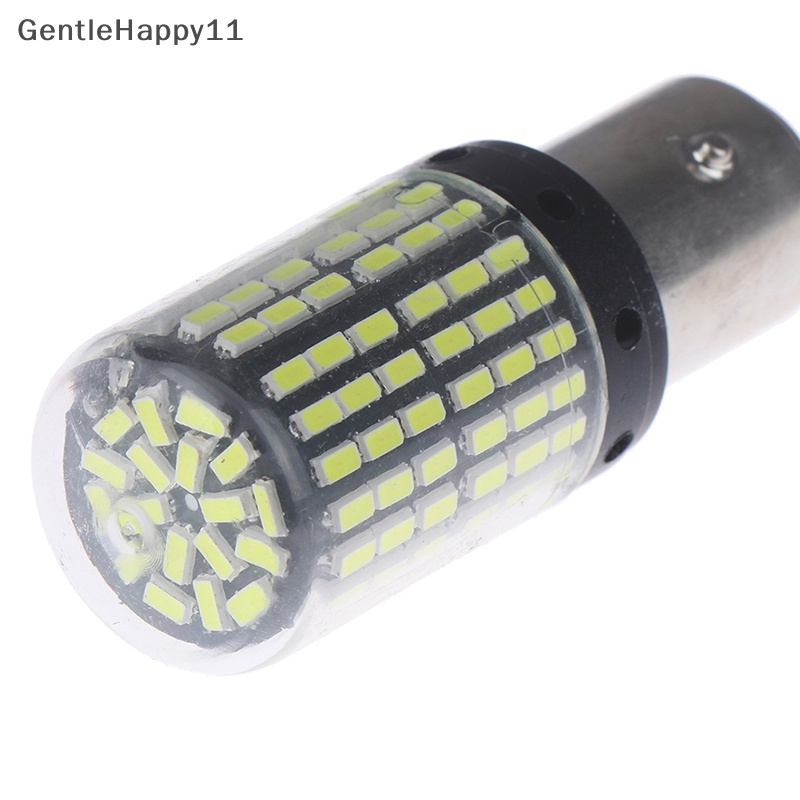 Gentlehappy 1Pc 1157lampu LED Putih Canbus 3014141-SMD Lampu Rem Sein Mobil No Flash id