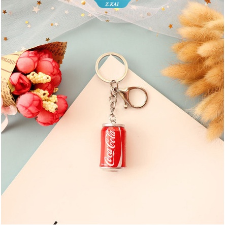 Simulasi Kreatif Mini Coke Kopi Kaleng Gantungan Kuncipendant Keyring Badge Perhiasan Aksesoris Hadiah [ZK]