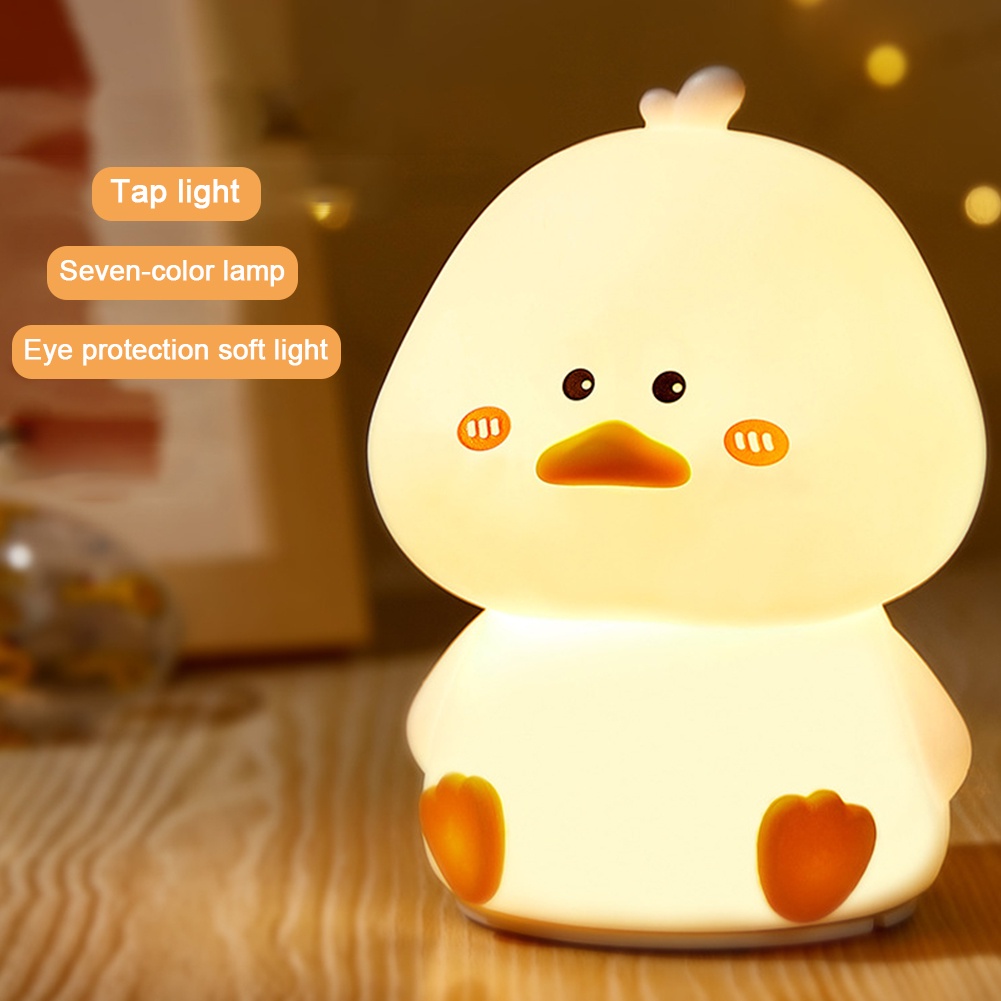 bebek kecil Home Lampu Tidur Touch Warna-Warni Lampu Tidur Bentuk Original Dimmer Kado Hadiah Lucu