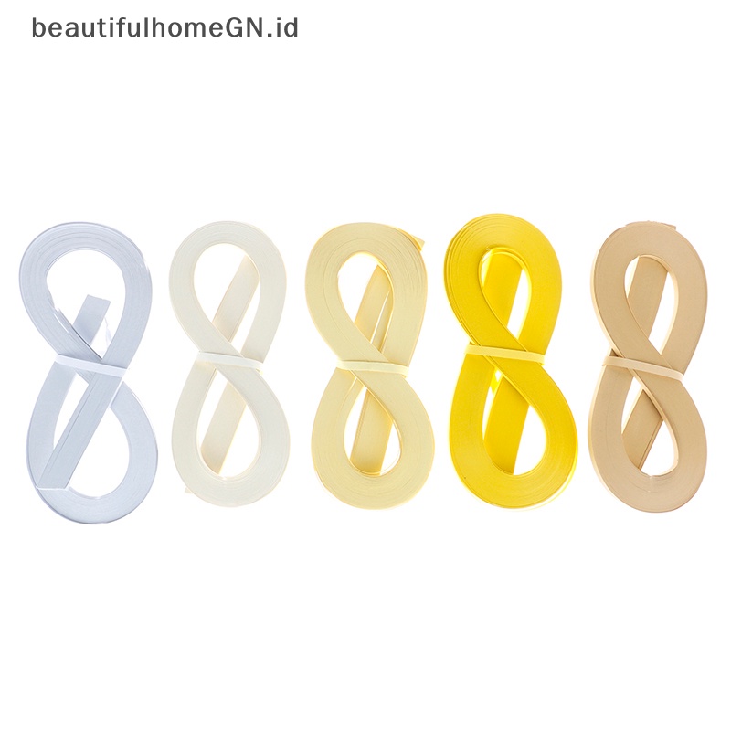 {Cantik} 120pcs/set Paper Quilling Strips Set 5mm 53cm Kertas Untuk Craft DIY Quilling Tool~