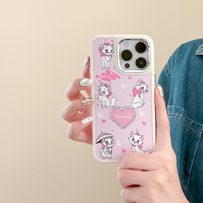 Sweet Bowknot Kitty Soft Silicon Case HP iP iPhone 12 13 14 Pro Max 11 Girl Woman FTD Casing Apple