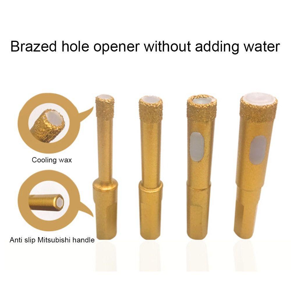 Populer Brazing Bit Cembung 10mm Shank Alat Bor Tile Drill Bit