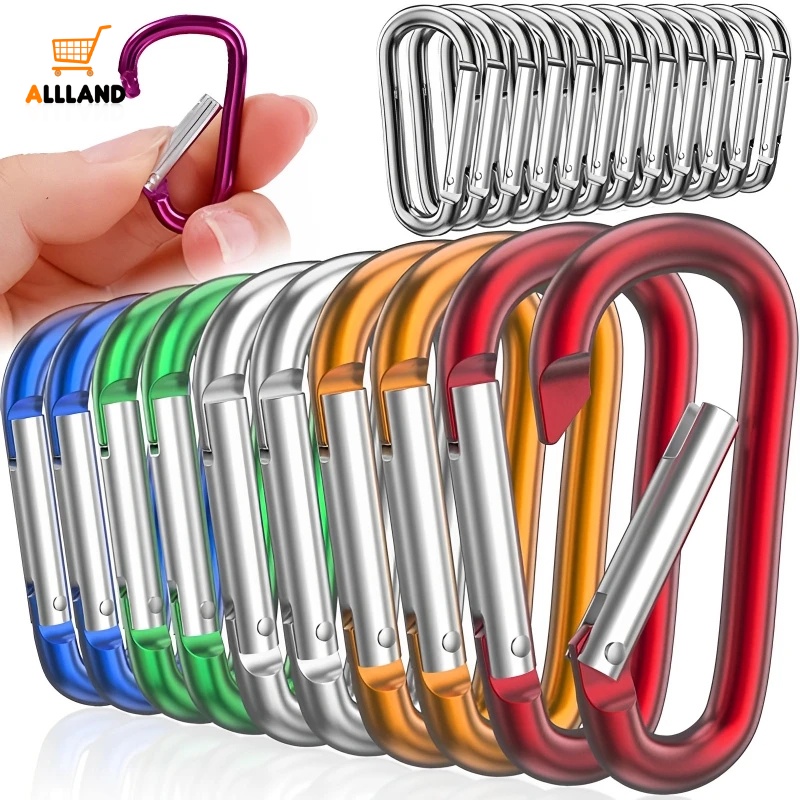 Gantungan Kunci Carabiner Alloy Mini Alluminum/Outdoor Camping D-ring Buckle Spring Carabiner Snap Hook Clip Keychains