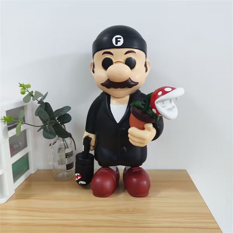 Mainan Boneka Model Action Figure Super Mario Cosplay Leon The Professional Untuk Dekorasi Meja Kreatif Anak