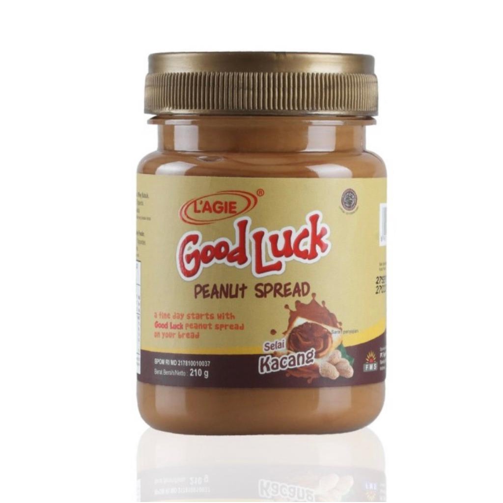 LAGIE SELAI KACANG GOOD LUCK / GOOD LUCK PEANUT SPREAD 210 GR