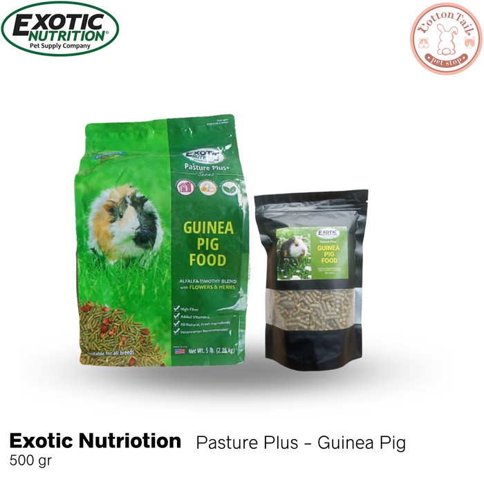 Makanan Pellet Marmut - Premium Exotic Nutrition Guinea Pig Food 500g