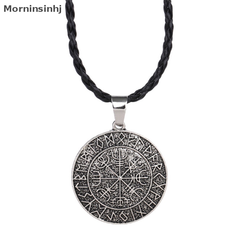 Mornin Fashion Keren Viking Scandina Compass Pendant Odin's Simbal Liontin Kalung id