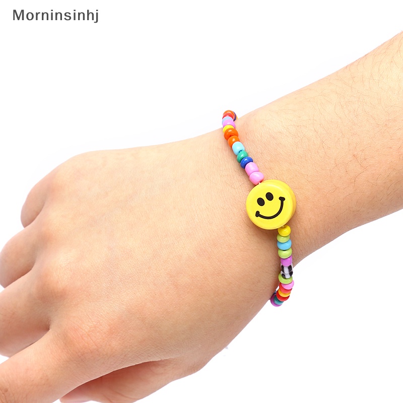 Mornin Boho Fashion Wanita Wajah Senyum Gelang Multicolor Manik Bangle Pesona Perhiasan Hadiah id