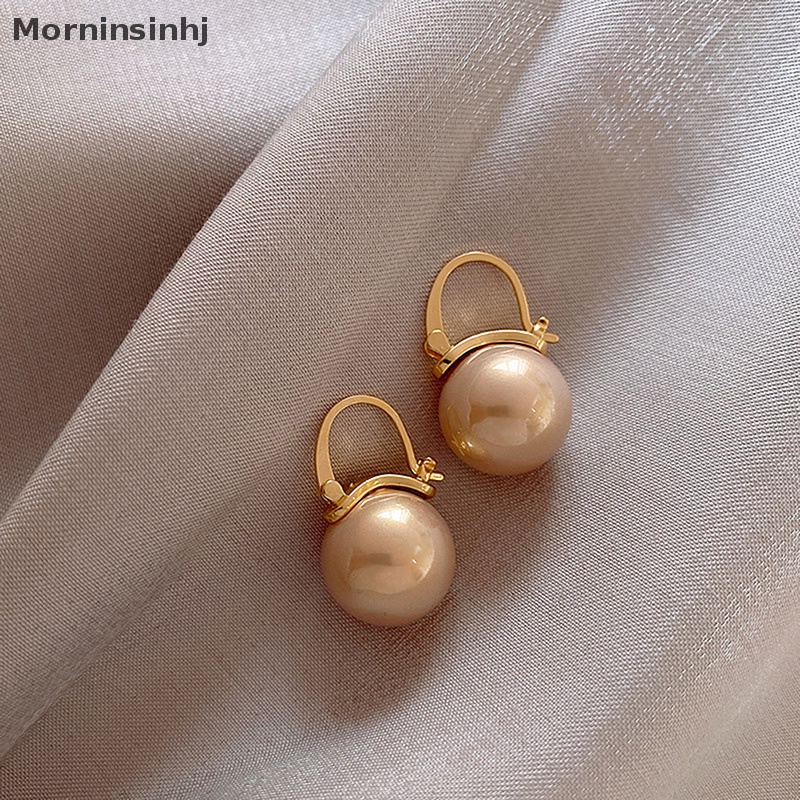 Mornin Anting Liontin Mutiara Wanita Elegan Baru Perhiasan Fashion Korea Sederhana id