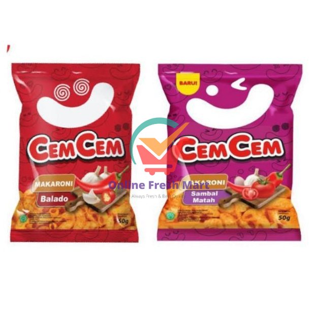 

50g - CEM-CEM Makaroni Balado Sambal Matah cemcem - Online Fresh Mart Denpasar