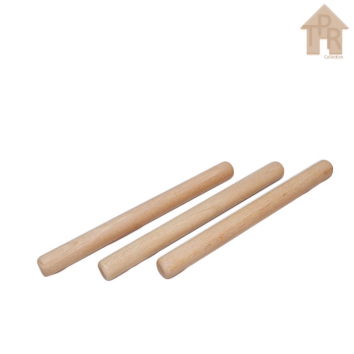 Rolling Pin Kayu Penggilas Adonan / Penggiling Manual - Mahoni