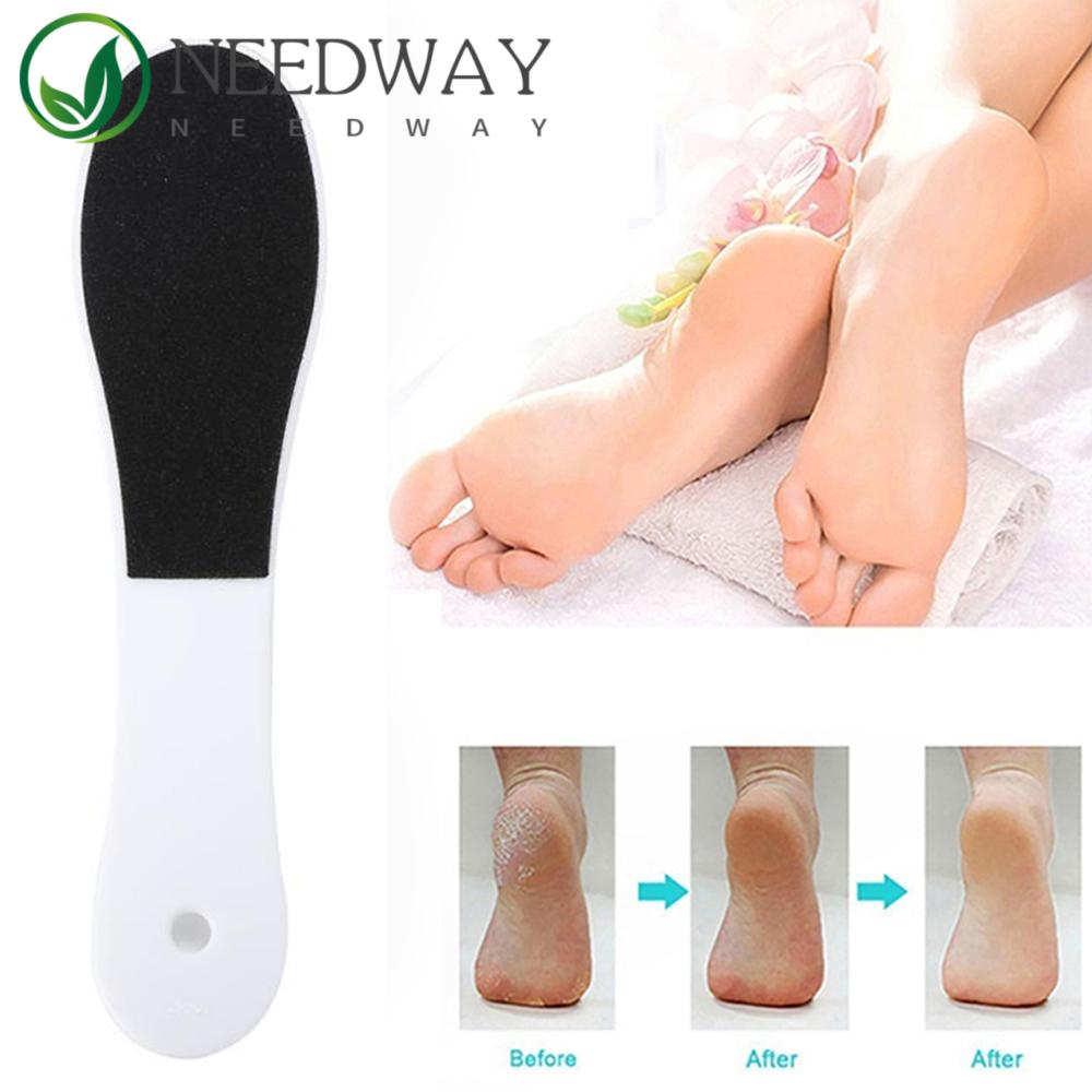 Needway   Foot File Dua Sisi Portable Exfoliating Kulit Mati Menghilangkan Tumit Parutan Alat Pedicure