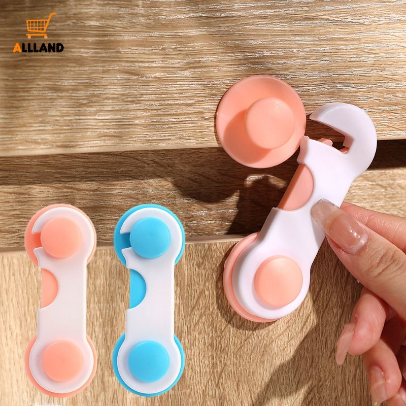 1/2pcs Kunci Laci Sudut Kanan Plastik Multicolor/ Pelindung Anti Trap Anak/ Pengaman Bayi Lemari Cabinet Lock