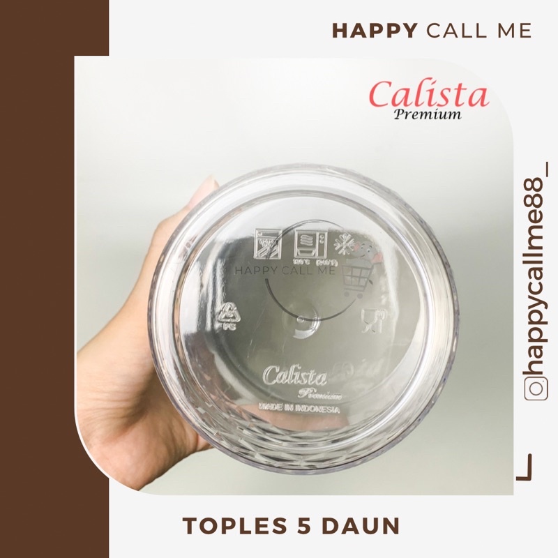 Toples Calista Motif Daun Tempat  Snack Makanan